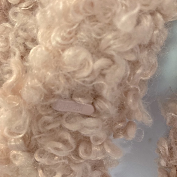 Midnight Velvet Blush Pink Boucle Mid-Hip Jacket Warm Winter Boho Retro Coat - Picture 7 of 11